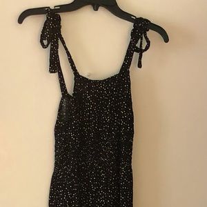 Black multicolor polka dot dress